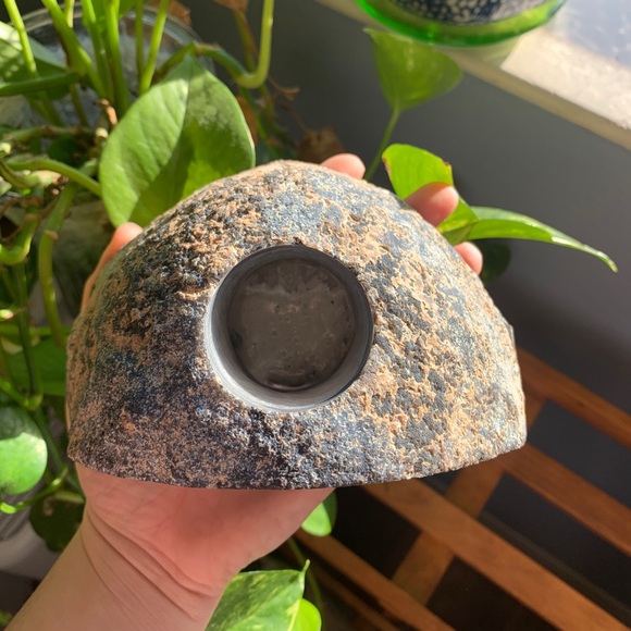 Agate Candle Holder Crystal Druzy Decor - Picture 2 of 8